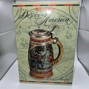 Budweiser Discover America Series Stein with Santa Maria Design